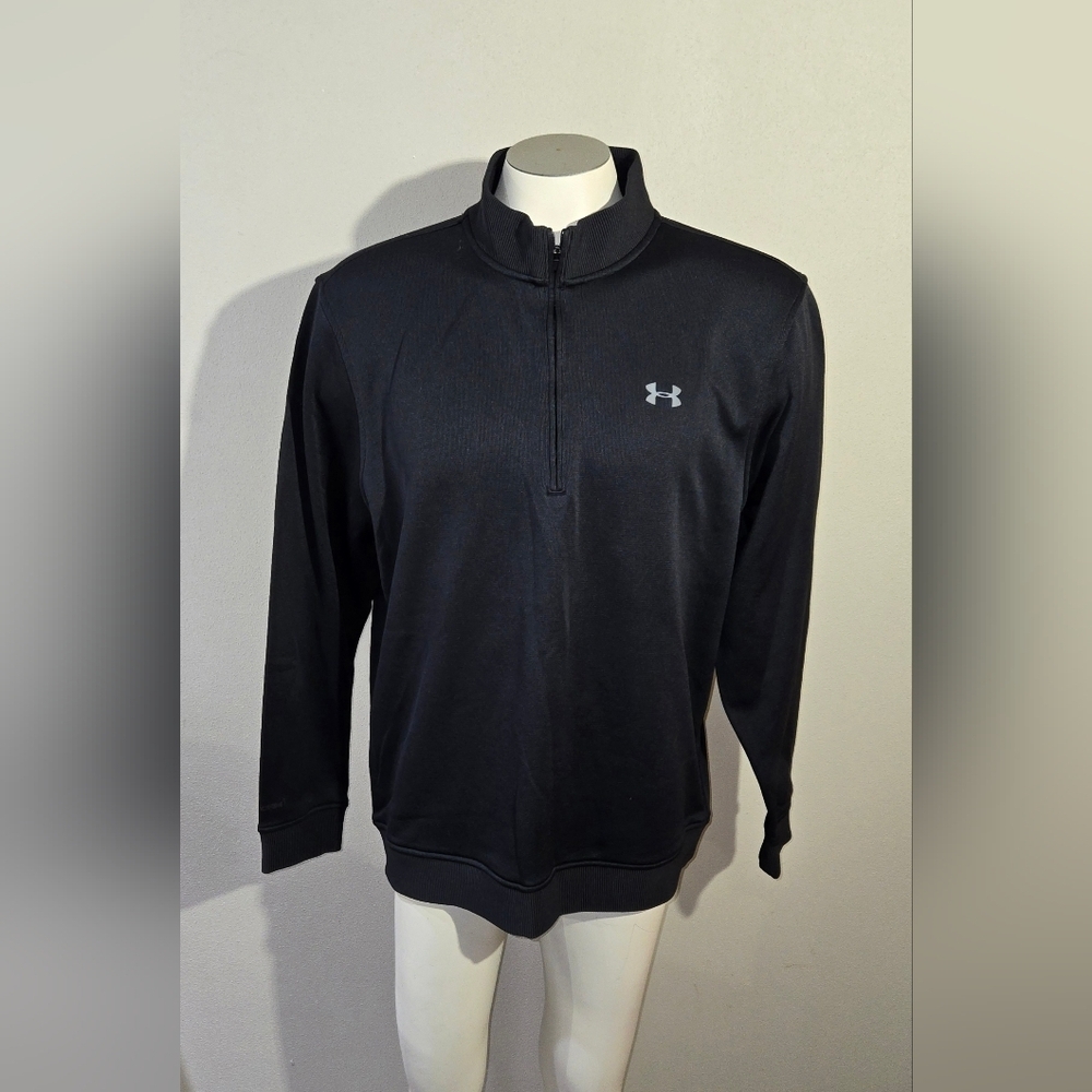 Under Armour Loose 1/2 Zip Men's Pullover Black XL